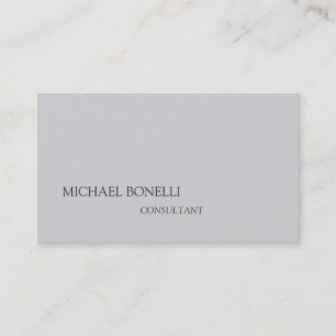 Carte De Visite Consultant de fond gris moderne unique