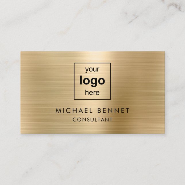 Carte De Visite Consultant du logo de Modern Gold Business (Devant)