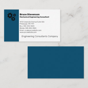 Carte De Visite Consultant en génie mécanique