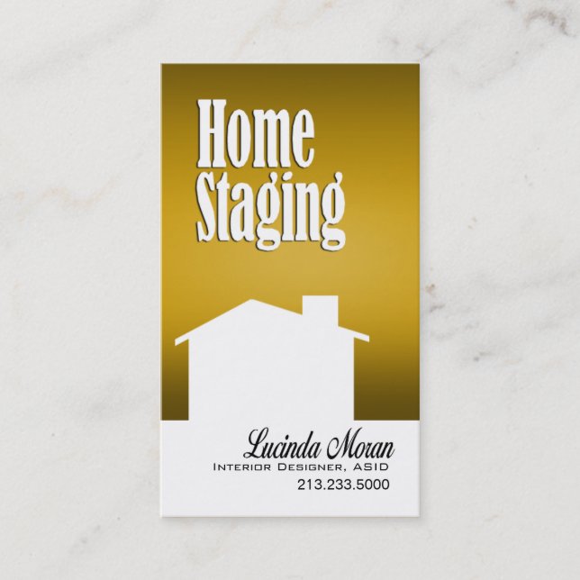 Carte De Visite Consultant en matière à la maison de conception de (Devant)