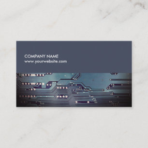 Carte De Visite Consultant en matière bleu élégant moderne de