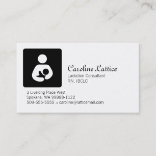 Carte De Visite Consultant en matière de lactation