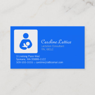 Carte De Visite Consultant en matière de lactation