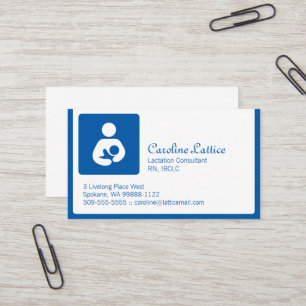Carte De Visite Consultant en matière de lactation