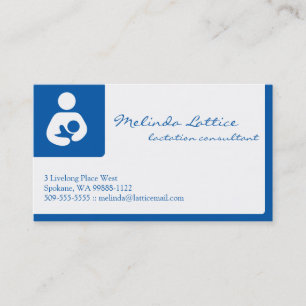 Carte De Visite Consultant en matière de lactation