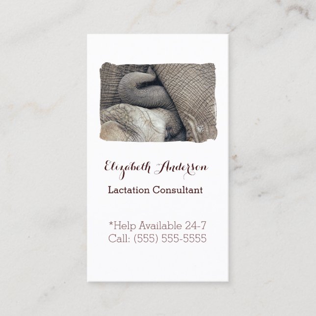 Carte De Visite Consultant en matière de lactation allaitant (Devant)