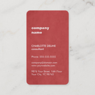 Carte De Visite Consultant en matière féminin élégant moderne 