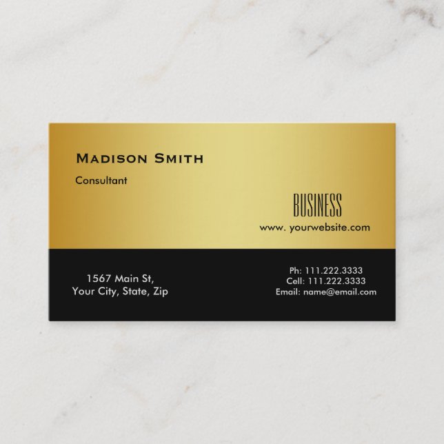 Carte De Visite Consultant en matière professionnel moderne en (Devant)