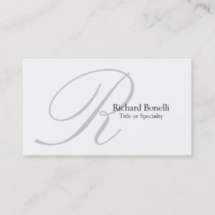 Carte de visite consultant en monographie gris bla
