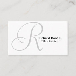 Carte de visite consultant en monographie gris bla