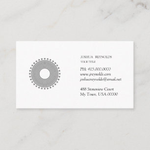 Carte De Visite Consultant en typographie de logo personnalisé