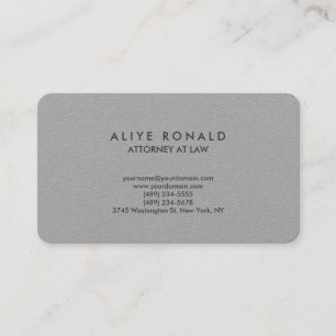 Carte De Visite Consultant Grey Avocat Avocat Style Moderne