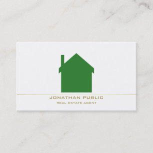 Carte De Visite Consultant immobilier Moderne Design élégant Luxe