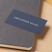 Consultant Minimaliste Professionnel Bleu Foncé Bl