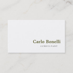 Carte de visite consultant moderne de la plaine bl