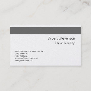 Carte de visite consultant moderne et élégant