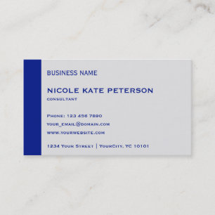 Carte De Visite Consultant simple et moderne Reflex Blue