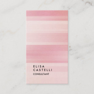 Carte De Visite Consultant simple Pink tendance