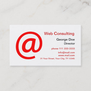 Carte De Visite Consultation de Web
