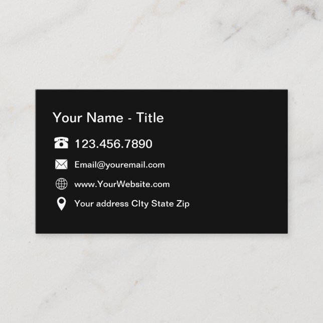 Carte De Visite Contact professionnel (Devant)