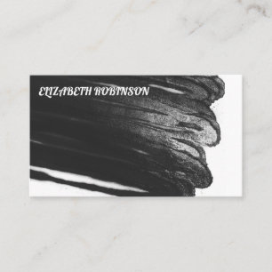 Carte De Visite Contemporain   Peinture en spray noire   Expressif