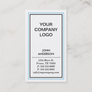 Carte de visite contemporain simple