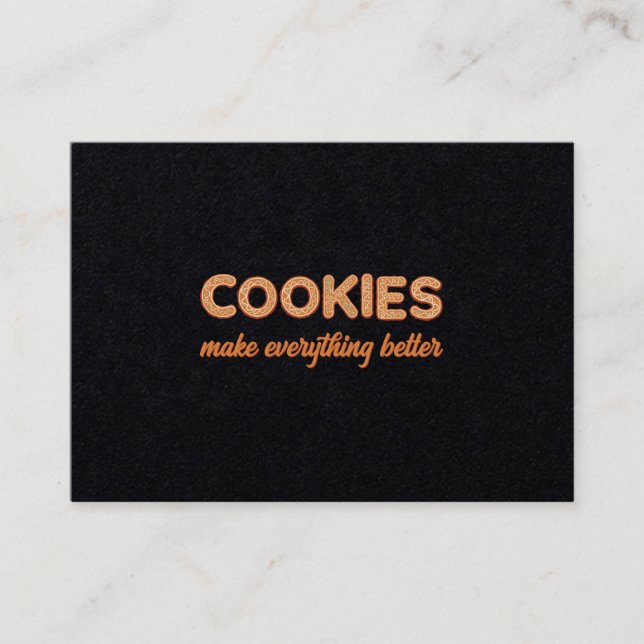 Carte De Visite Cookies tout mieux (Devant)