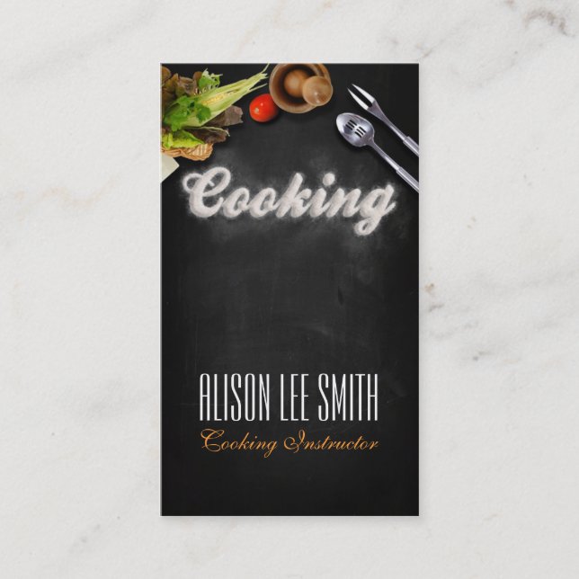 Carte De Visite Cooking Instructeur/Chef (Devant)