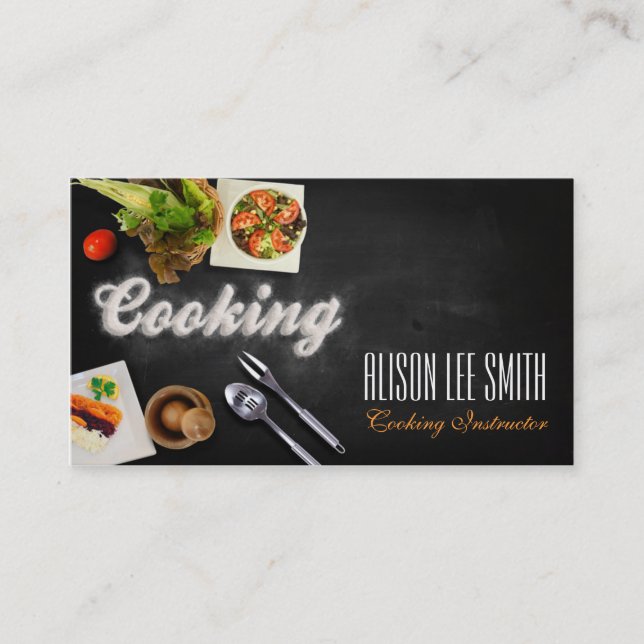 Carte De Visite Cooking Instructeur/Chef (Devant)