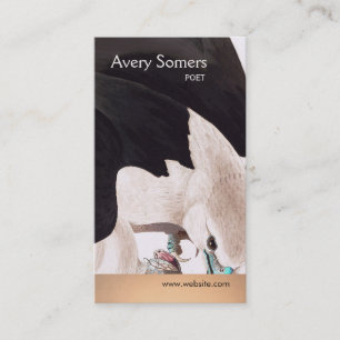 Carte De Visite Cool Artiste Vintage Etching of Hawk Détail