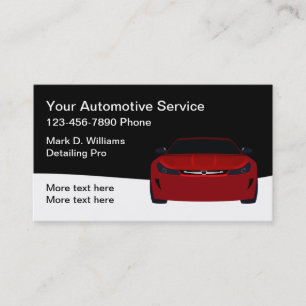 Carte De Visite Cool Automotive Détail de voiture Pro