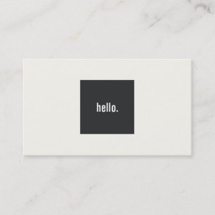 Carte De Visite Cool Bonjour Salutation Réseaux sociaux