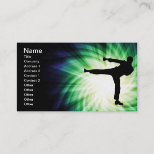 Carte De Visite Cool Karate Kick