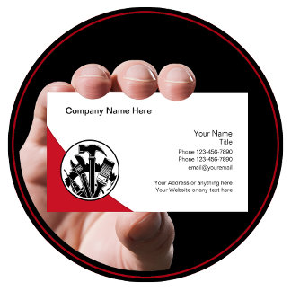 Carte De Visite Cool Moderne Handyman Construction
