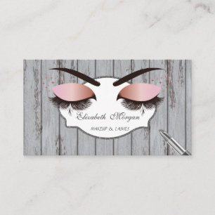 Carte De Visite Cool Moderne, Lashes, Levons, Lavage, Texture en B