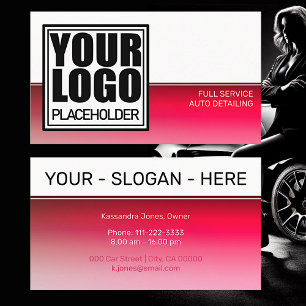 Carte De Visite Cool Ombre de dégradé de couleur Modèle de logo ro