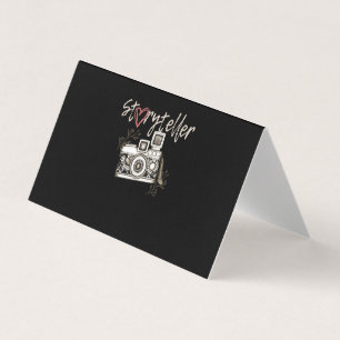 Carte De Visite Cool photographe photographique de Storyteller