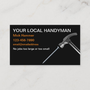 Carte De Visite Cool simple Handyman Home Maintenance