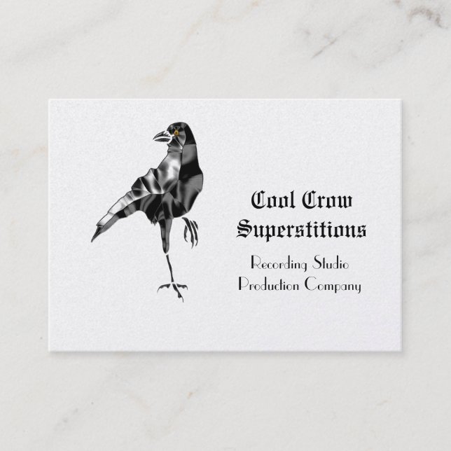 Carte De Visite Cool superstitieux de Black Crow (Devant)