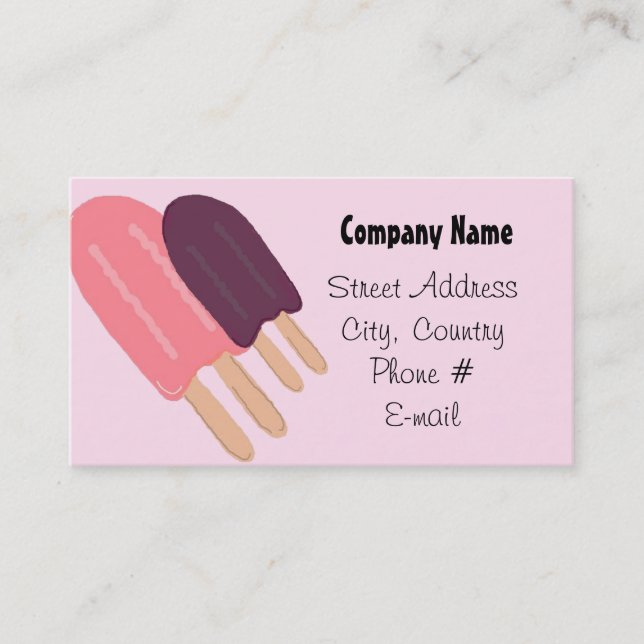 Carte de visite Cool Treats (Devant)