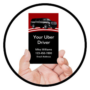 Carte De Visite Cool Uber Driver automobile unique