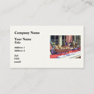 Carte De Visite Cooperstown NY - Fenêtre de boulangerie avec drape