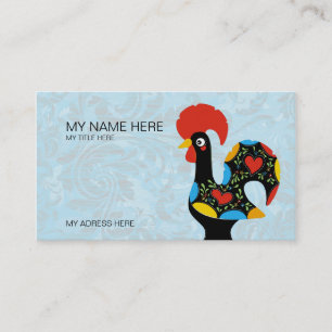 Carte De Visite Coq célèbre de Barcelos Nr 09