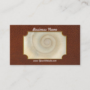 Carte De Visite Coquille - Conchologie - Spirale Blanche