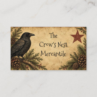 Carte de visite Corbeau Primitive