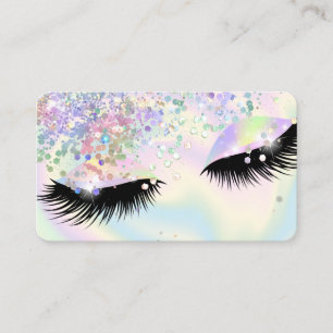 Carte De Visite corbeille de maquillage moderne holographique lâch