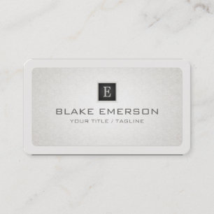 Carte De Visite Cordes arrondies Monogramme professionnel personna