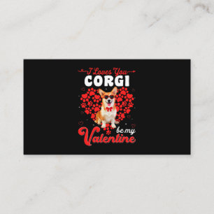 Carte De Visite Corgi Valentines Day Tee Funny Chien Valentine Cad