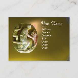 Carte De Visite CORNUCOPIA MONOGRAS jaune vif topaz