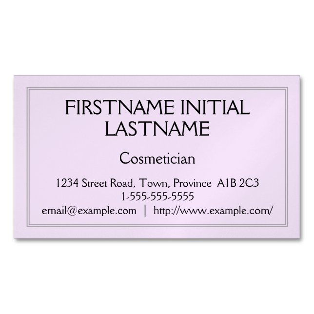 Carte de visite cosmeticien ordinaire et tradition (devant)